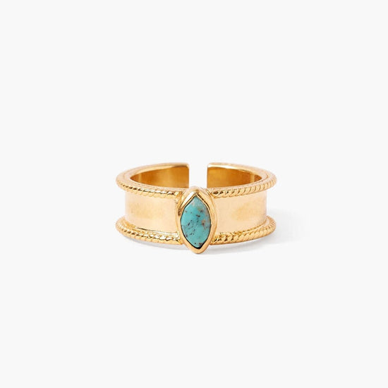 RNG-GPL Gold Helena Ring with Turquoise