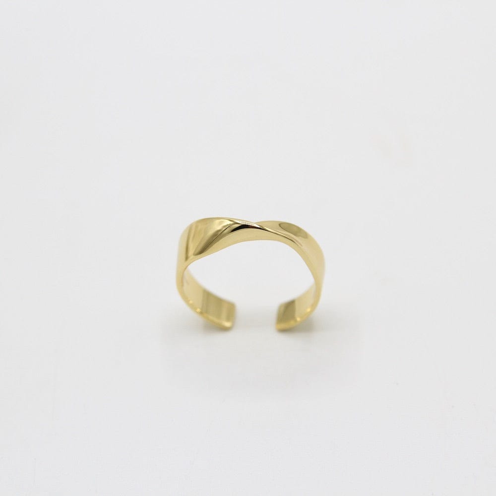 RNG-GPL Gold Helix Adjustable Ring
