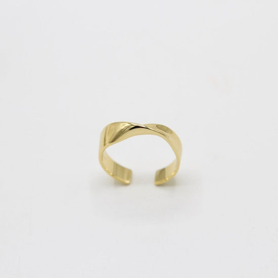 RNG-GPL Gold Helix Adjustable Ring