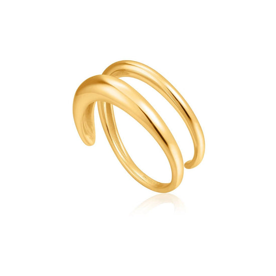 RNG-GPL Gold Luxe Twist Adjustable Ring