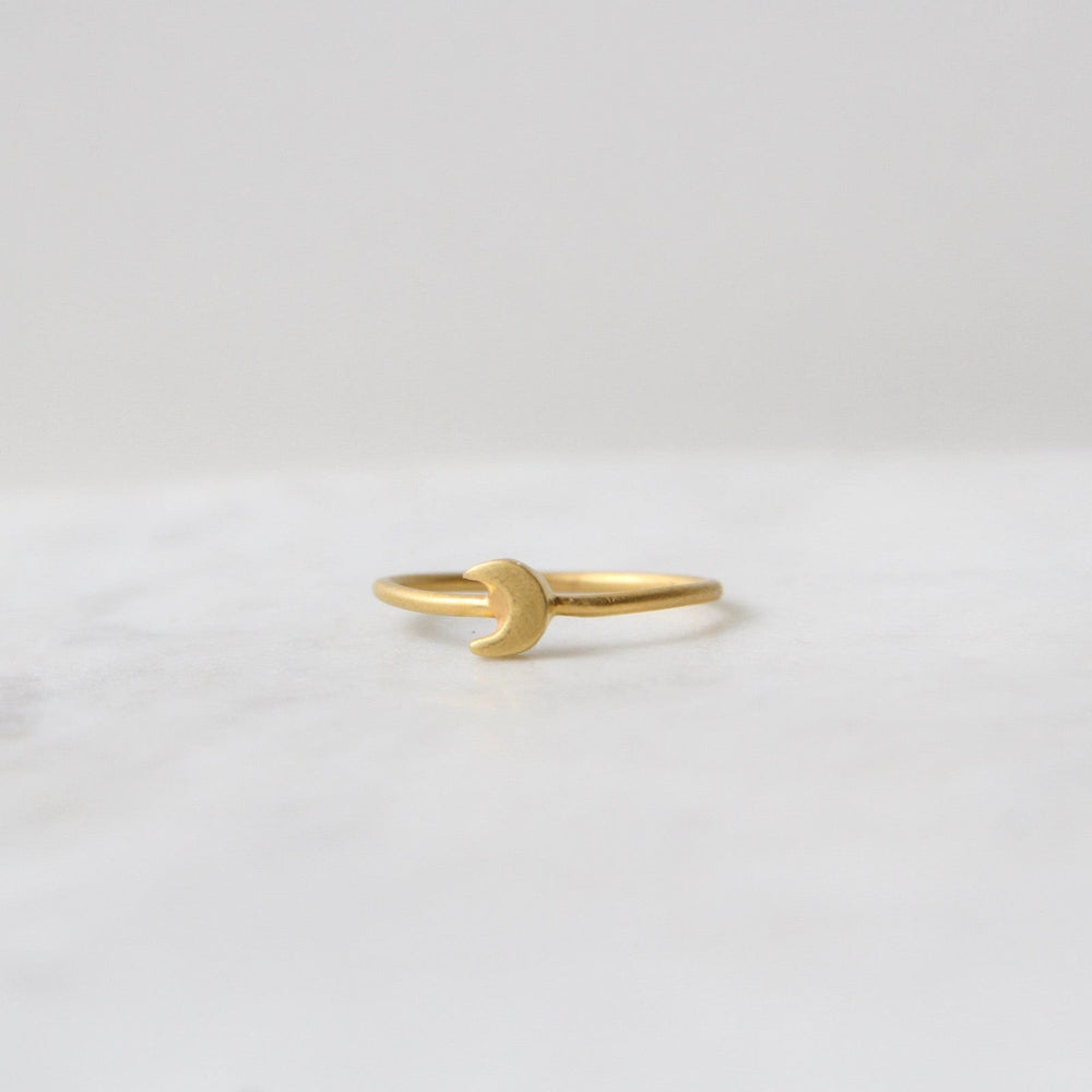 
                      
                        RNG-GPL Gold Plated Brass Little Crescent Moon Ring
                      
                    