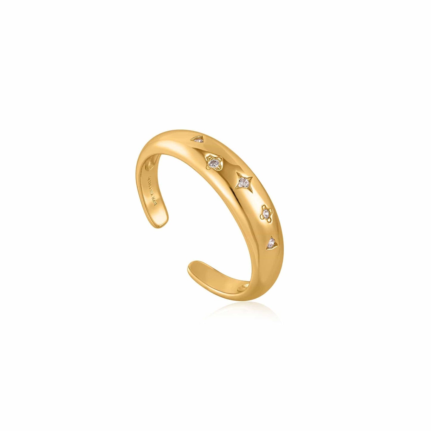 RNG-GPL Gold Scattered Stars Adjustable Ring