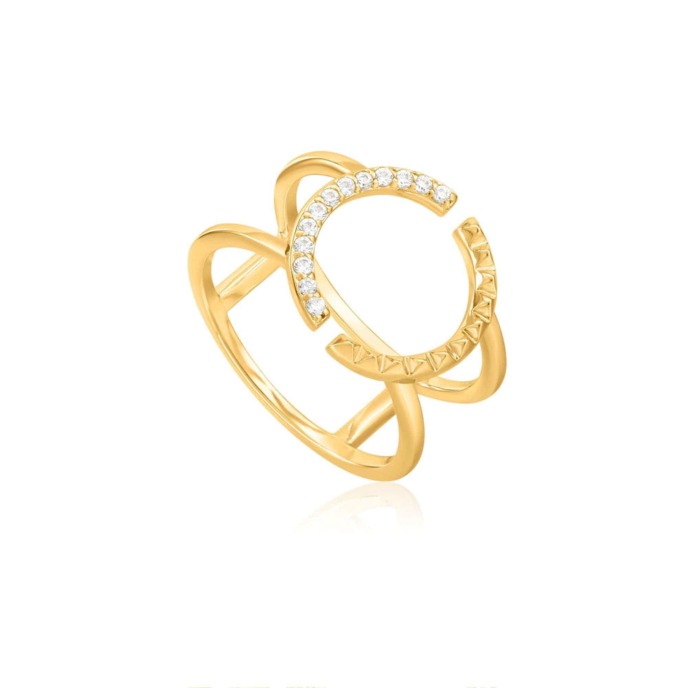 
                      
                        RNG-GPL Gold Spike Adjustable Double Ring
                      
                    