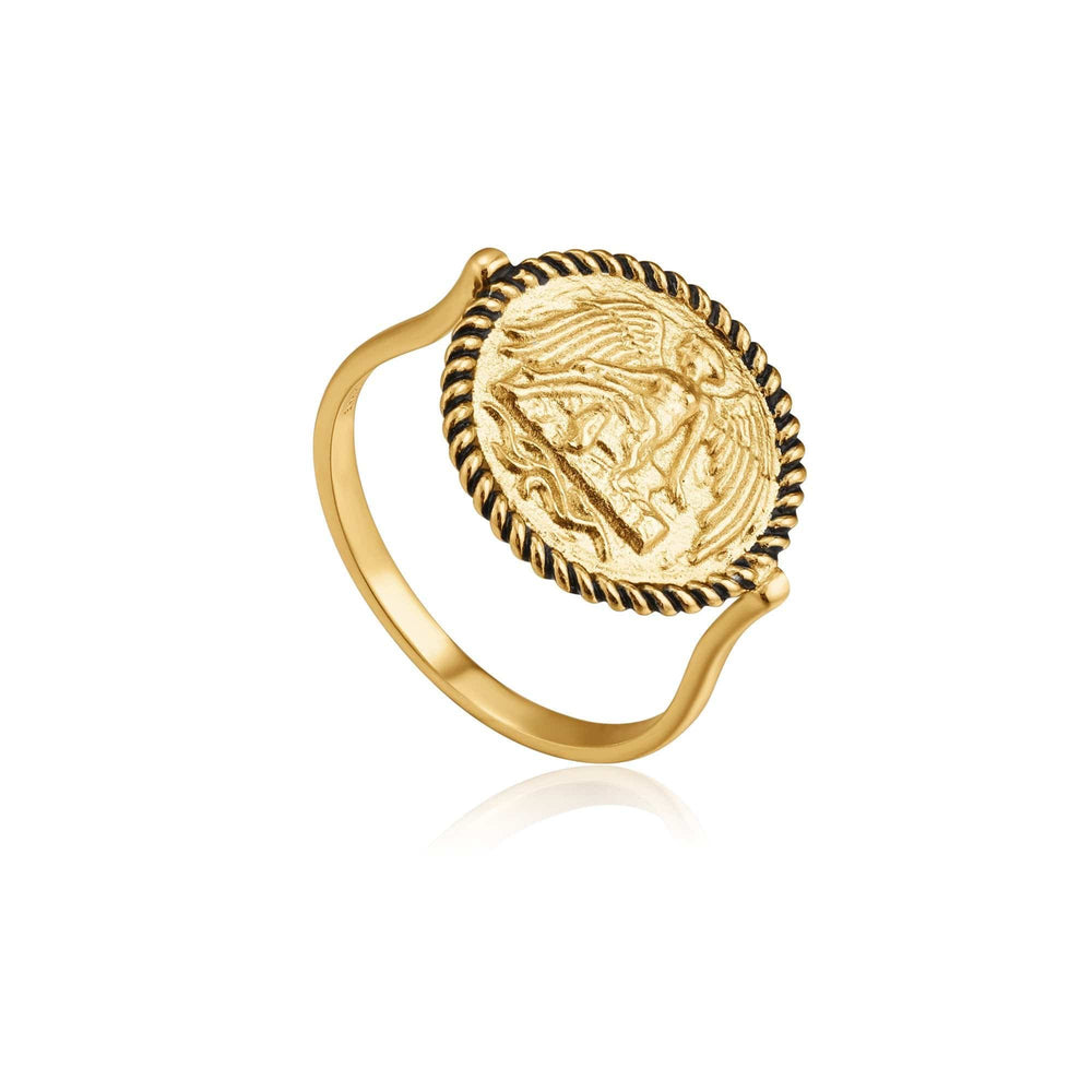 RNG-GPL Gold Winged Goddess Ring