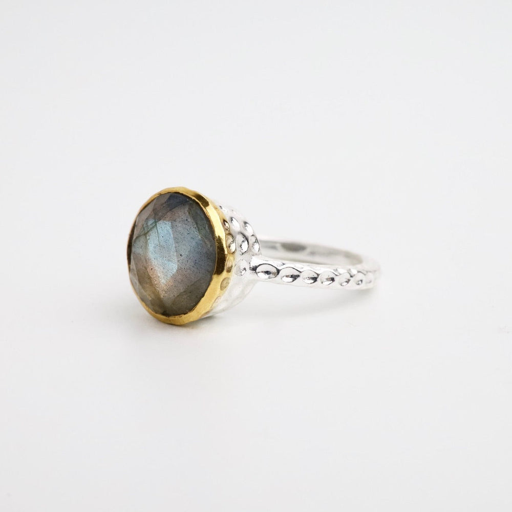 
                  
                    RNG-GPL Labradorite Hammered Silver Ring
                  
                