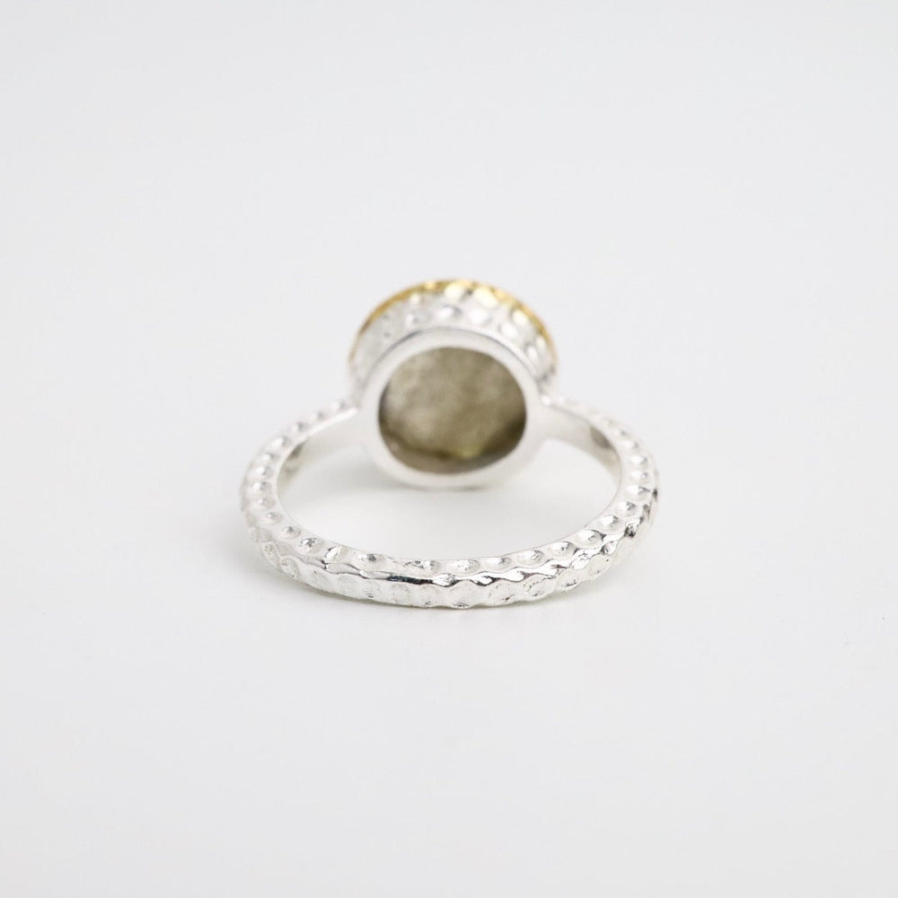 
                  
                    RNG-GPL Labradorite Hammered Silver Ring
                  
                