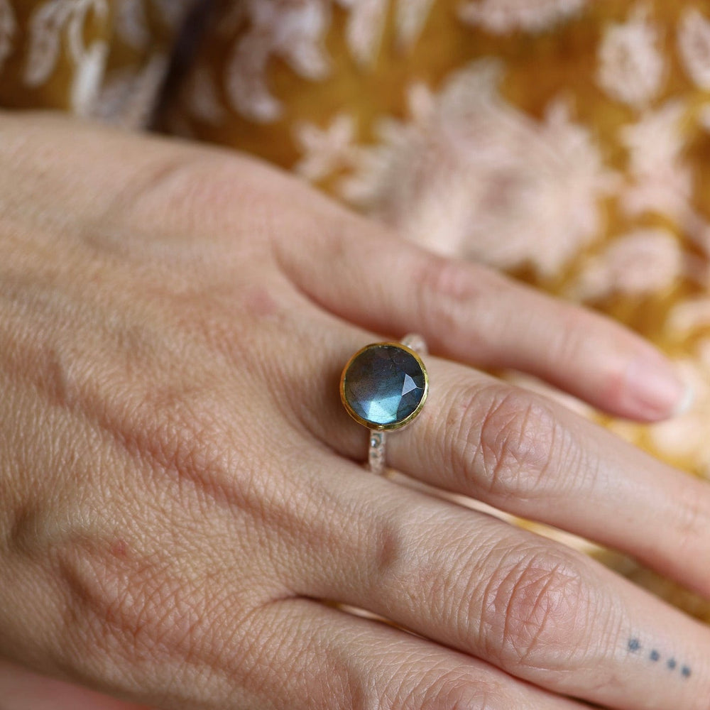 
                  
                    RNG-GPL Labradorite Hammered Silver Ring
                  
                