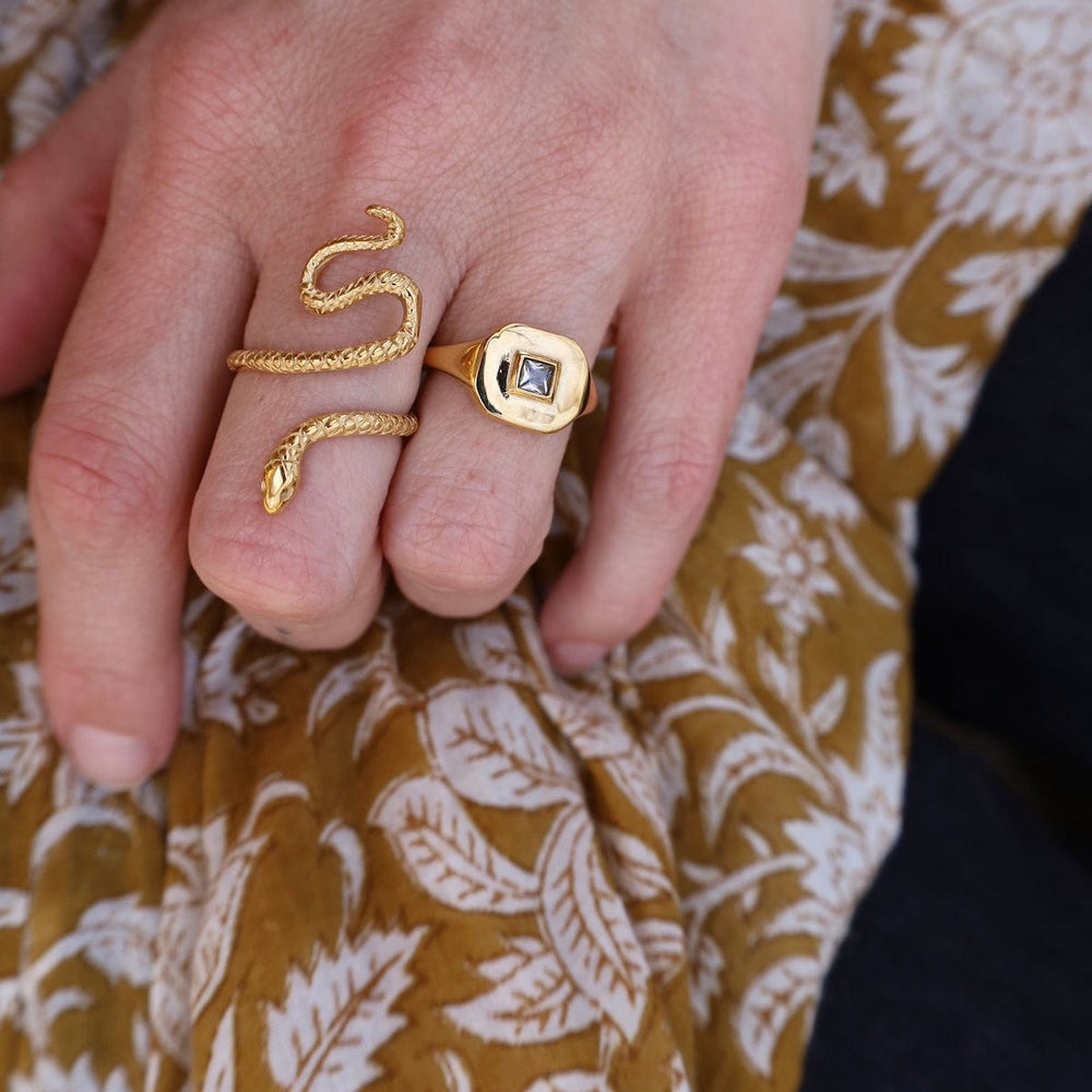 
                  
                    RNG-GPL NINON // The Pinky Ring - 18k gold plated stainles
                  
                