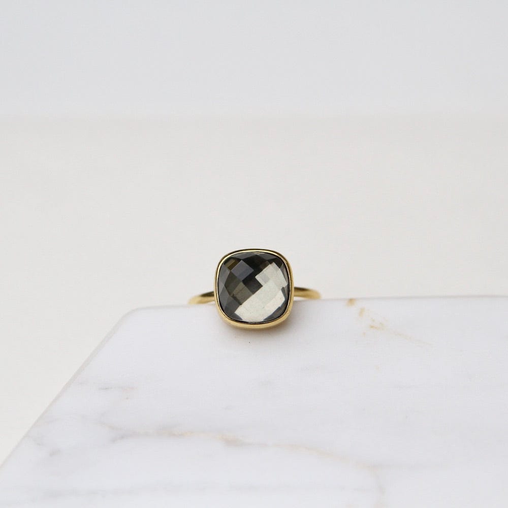 
                  
                    RNG-GPL Pyrite Asha Square Adjustable Ring
                  
                