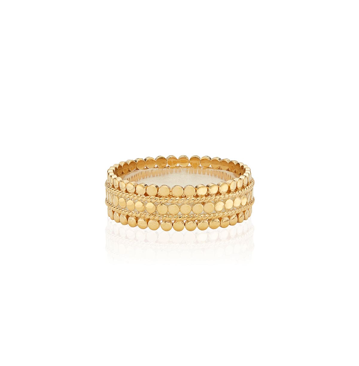 RNG-GPL Scalloped Band Ring - Gold