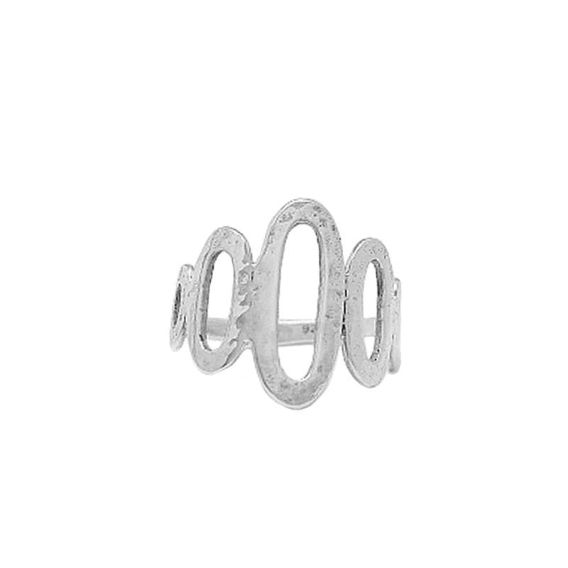 
                      
                        RNG Hammered Sterling Silver 5 Oval Ring
                      
                    