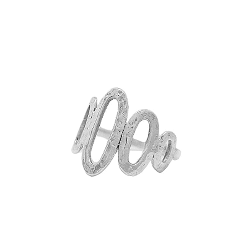 
                      
                        RNG Hammered Sterling Silver 5 Oval Ring
                      
                    