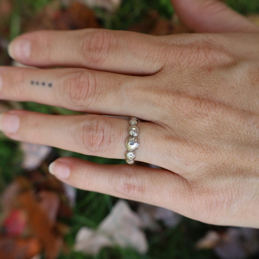 
                  
                    RNG Hammered Sterling Silver Circles Ring
                  
                