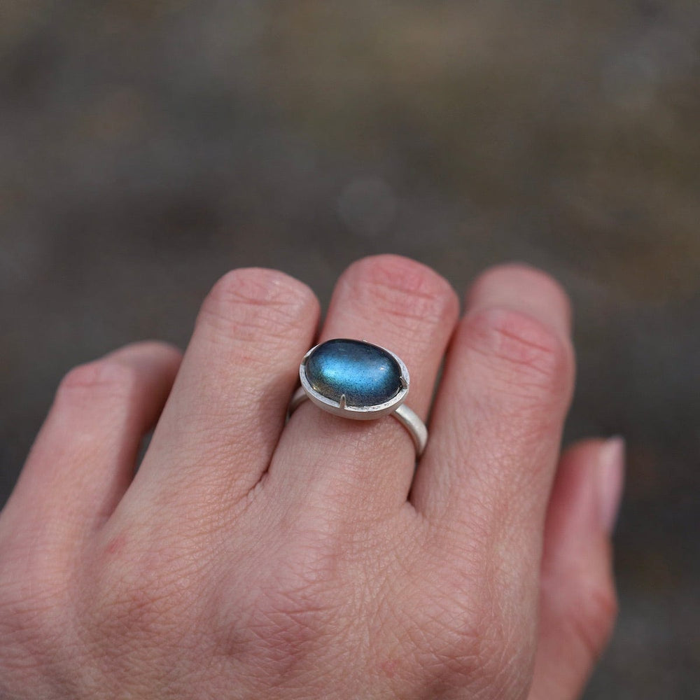 
                  
                    RNG Labradorite Horizontal Prong Ring
                  
                