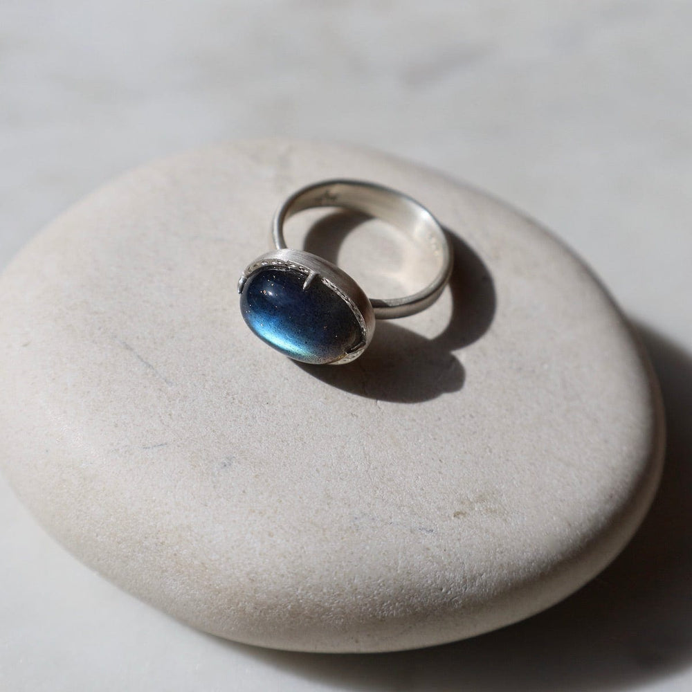 
                  
                    RNG Labradorite Horizontal Prong Ring
                  
                