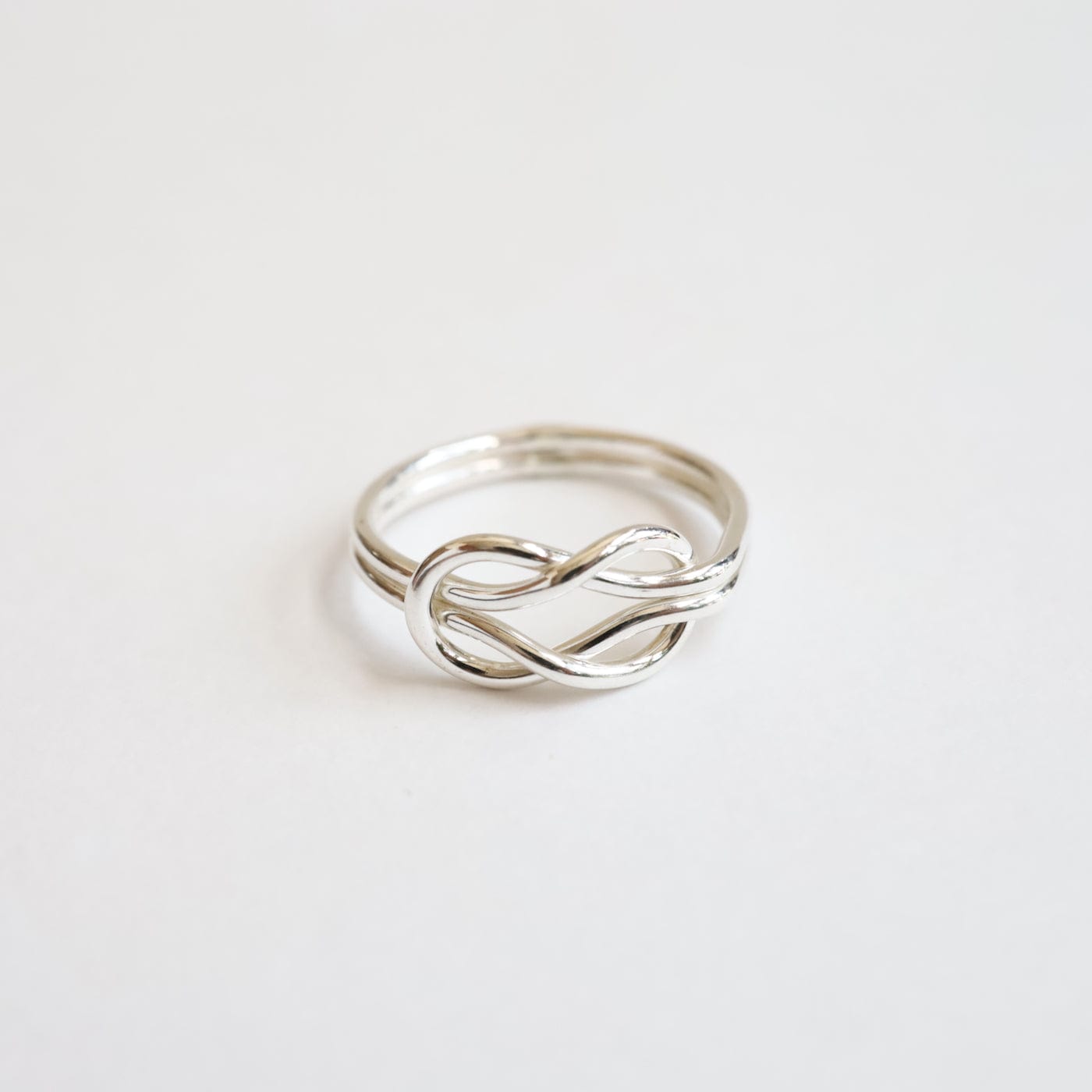 RNG Large Double Love Knot Ring - Sterling Silver