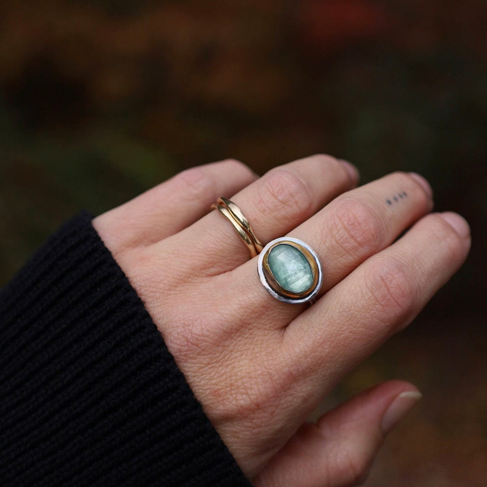 
                      
                        RNG Medium Crescent Rim Ring in Sky Blue Kyanite
                      
                    