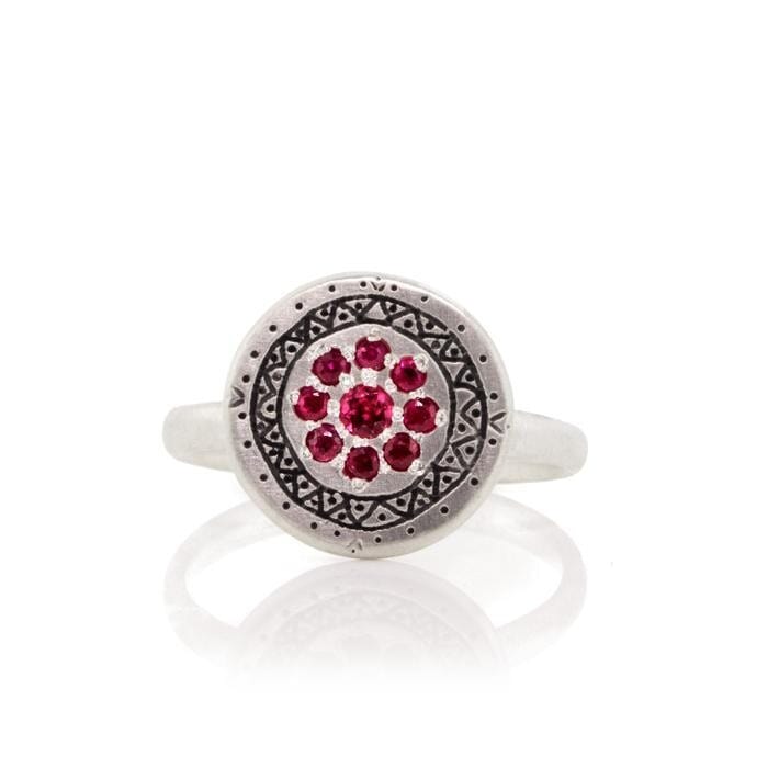 RNG Memories Ring in Ruby & Pink Tourmaline