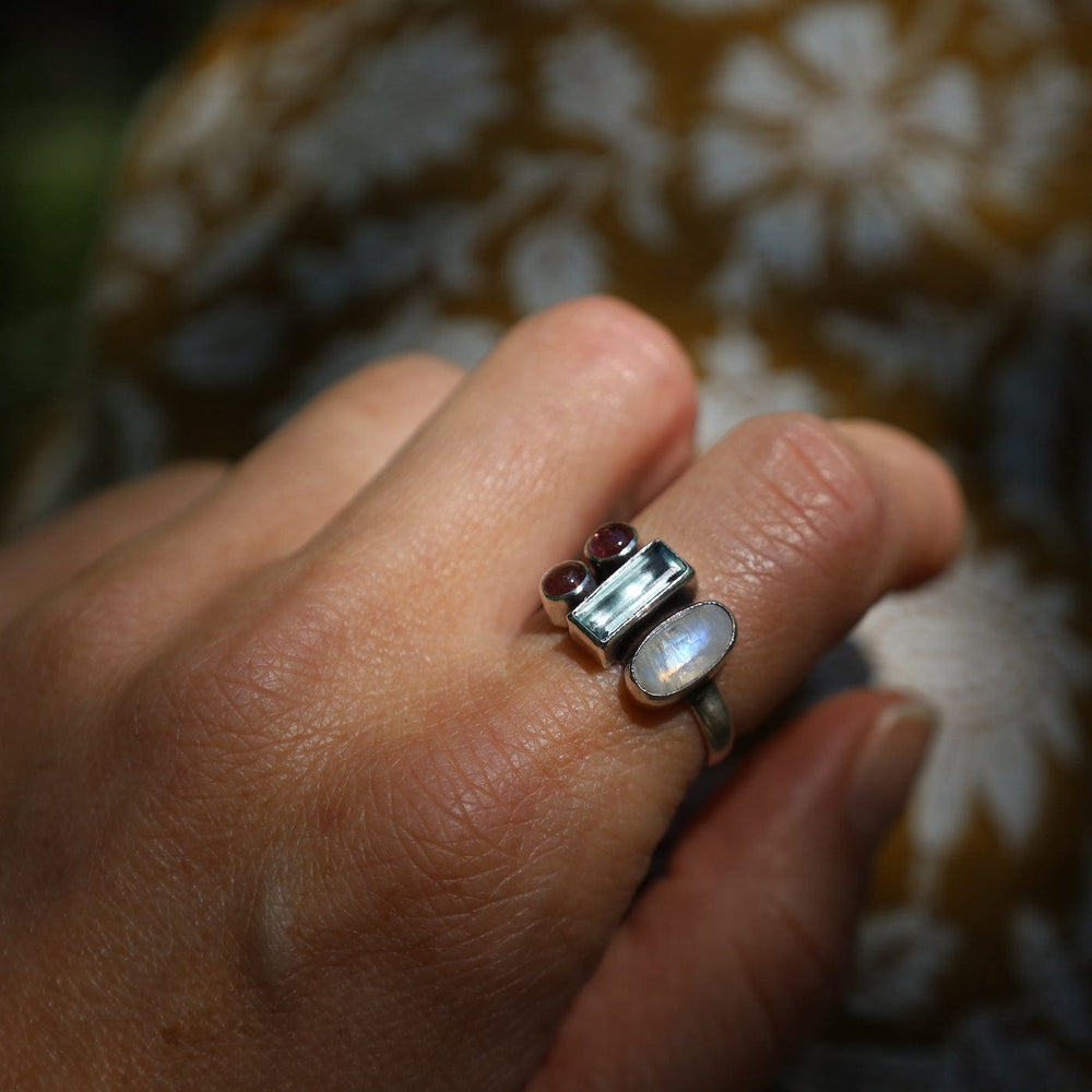 RNG Multi Stone Ring Stacking Ring