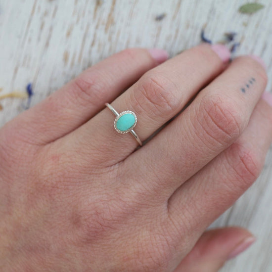 Royston Turquoise Ring | Small Oval – CIVAL Collective