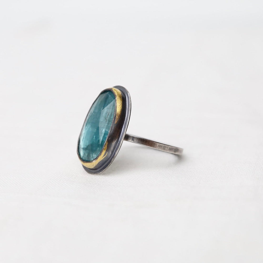 
                  
                    RNG Oval Crescent Rim Ring with Sky Blue Kyanite
                  
                