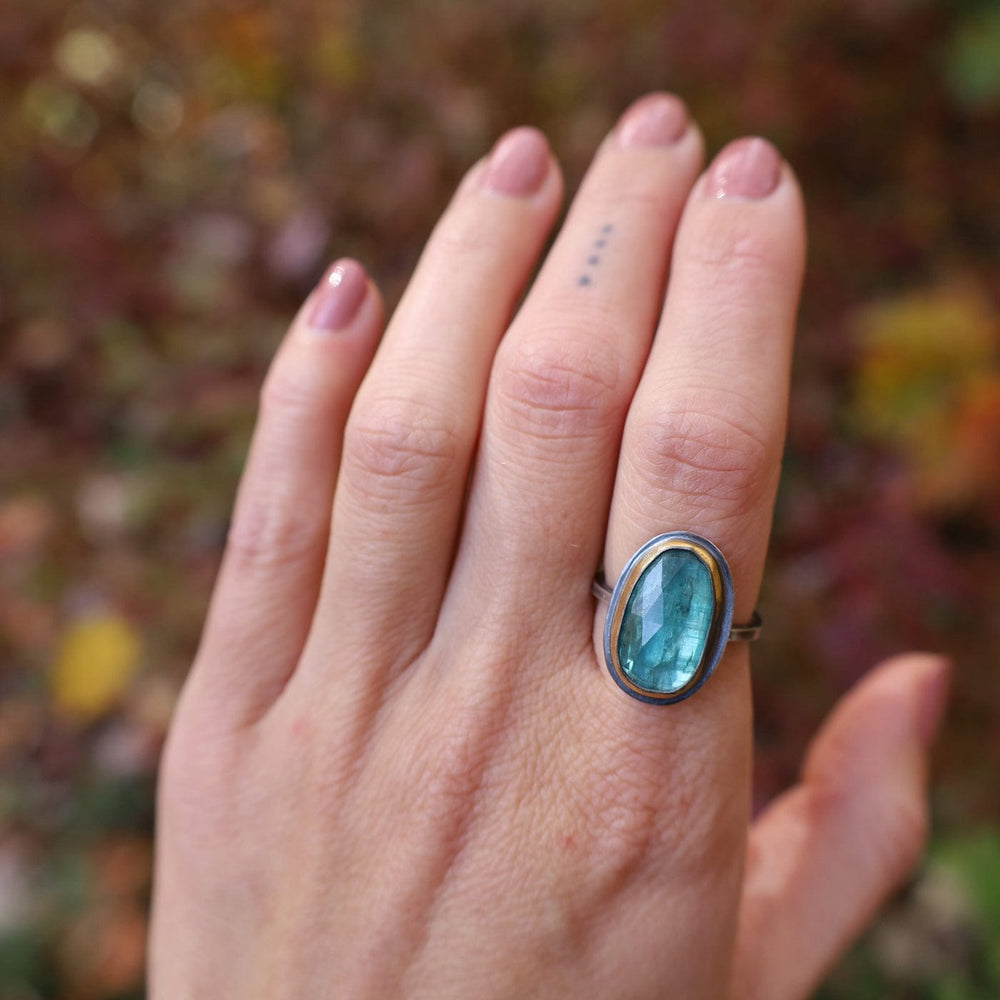 
                  
                    RNG Oval Crescent Rim Ring with Sky Blue Kyanite
                  
                