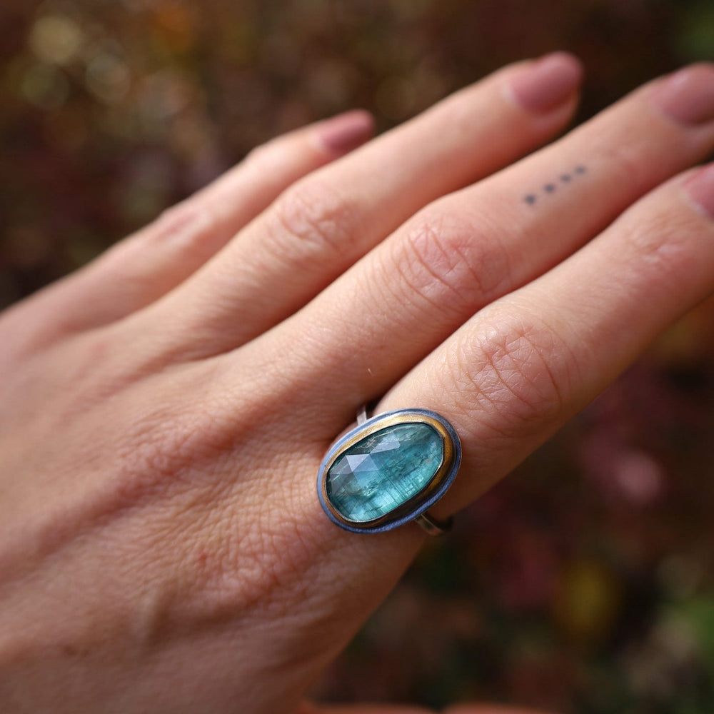 
                  
                    RNG Oval Crescent Rim Ring with Sky Blue Kyanite
                  
                