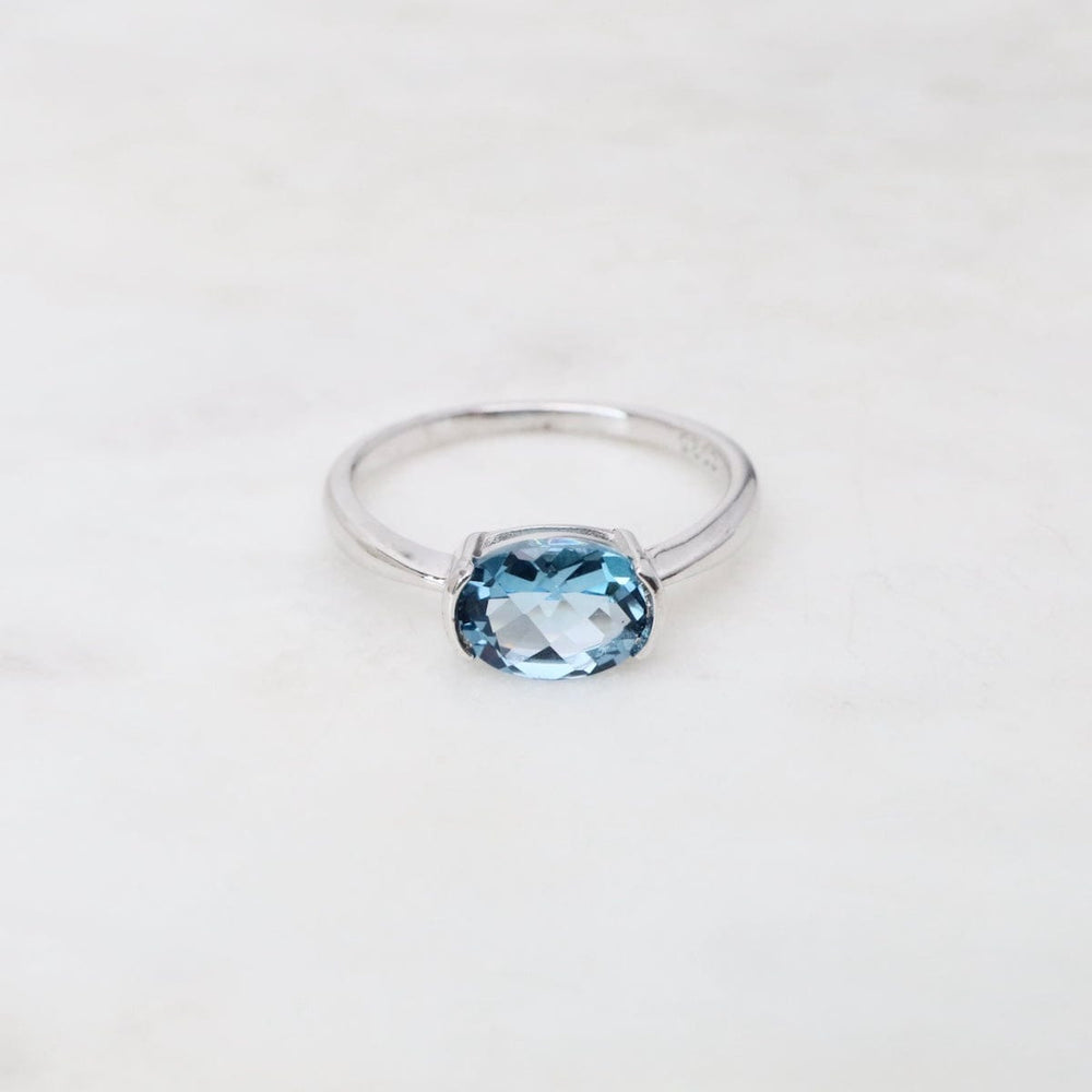 RNG Oval London Blue Topaz Ring