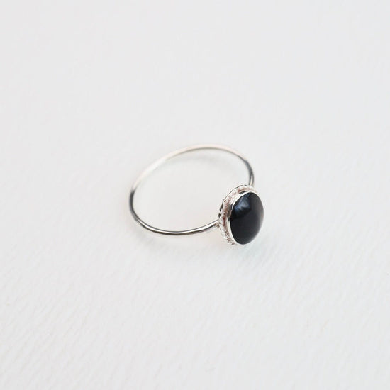 RNG Oval Onyx Silver Ring