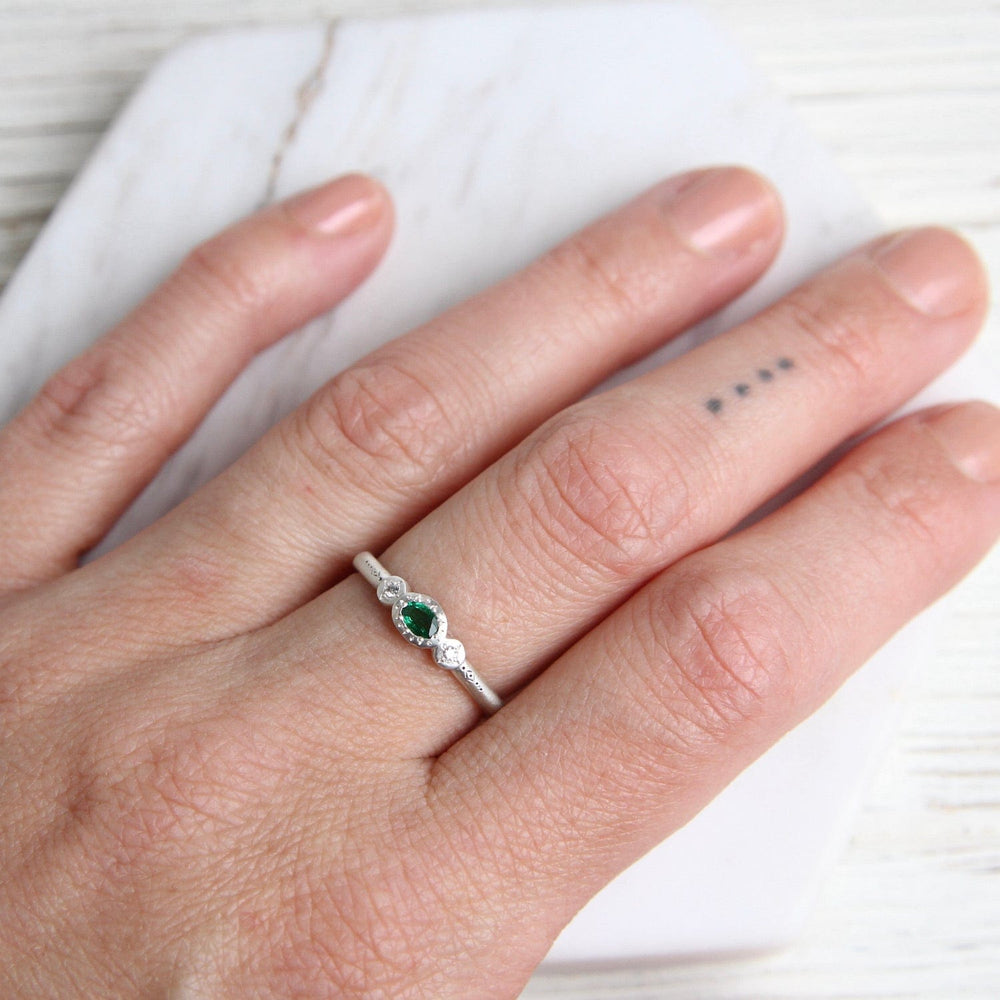 
                      
                        RNG Oval & Round Charm Ring in Emerald
                      
                    