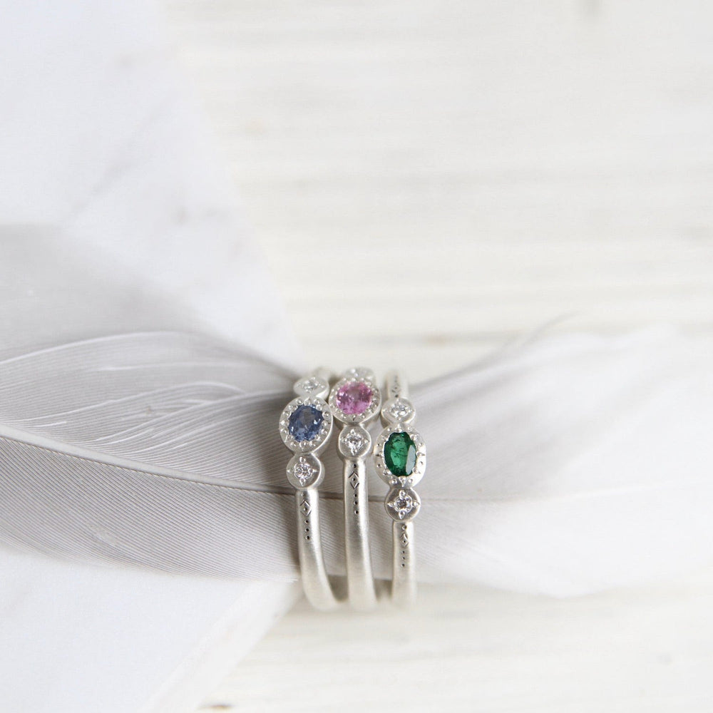 
                      
                        RNG Oval & Round Charm Ring in Emerald
                      
                    