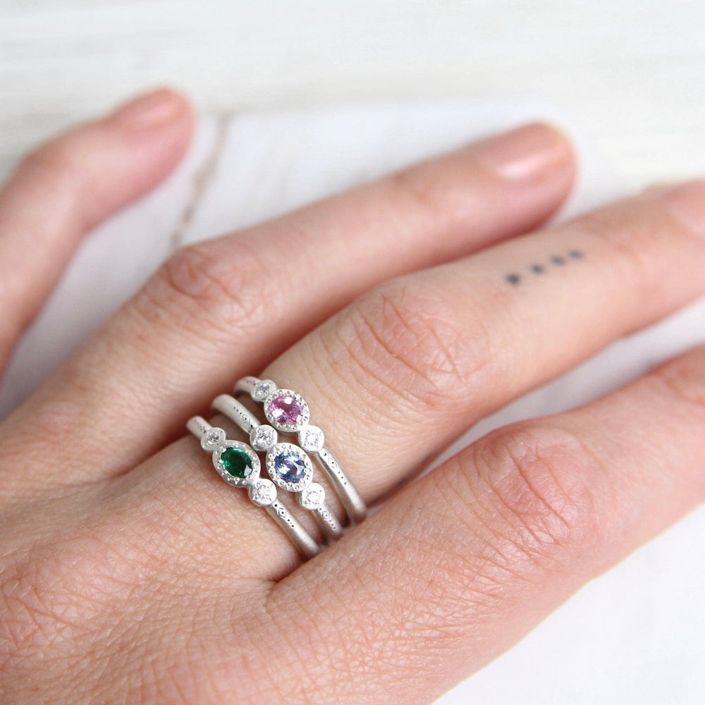 
                      
                        RNG Oval & Round Charm Ring in Emerald
                      
                    