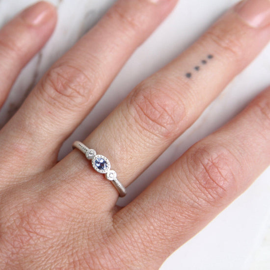 RNG Oval & Round Charm Ring in Sapphire
