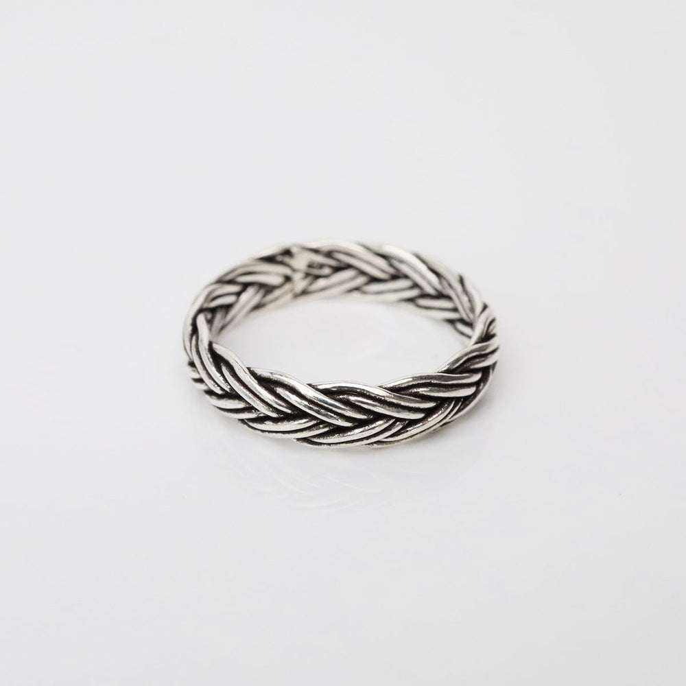 RNG Oxidized Woven Band Ring