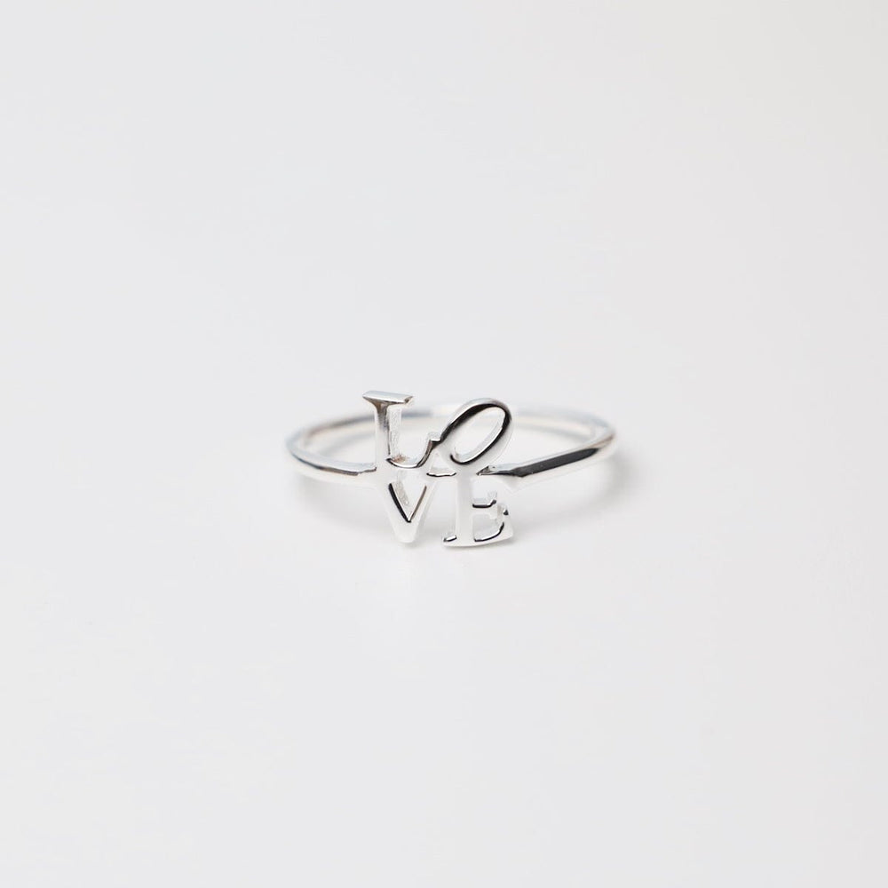 
                      
                        RNG Polished Silver Mini LOVE Ring
                      
                    