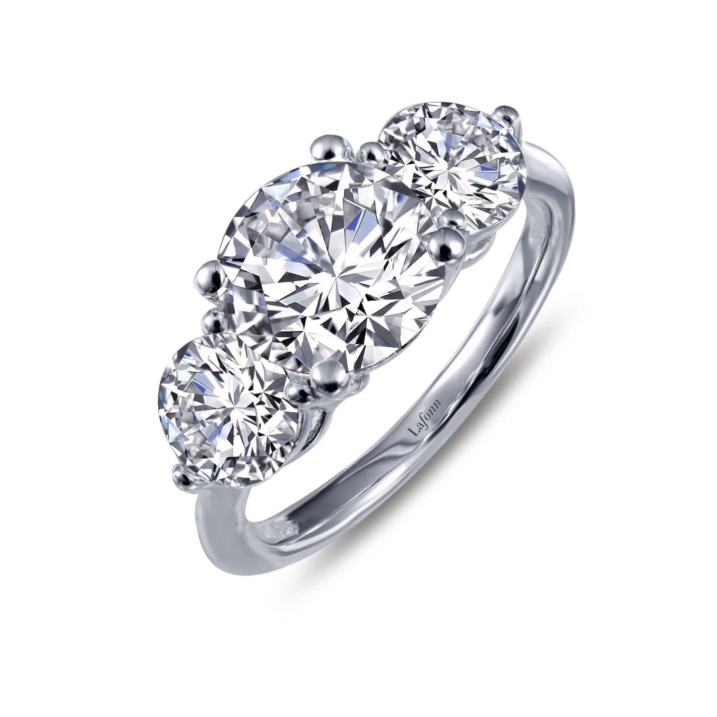 RNG-PPL Classic Three-Stone Engagement Ring