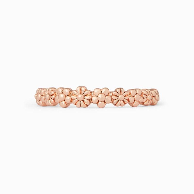 RNG Pura Vida Floral Stacking Ring ~ Rose Gold