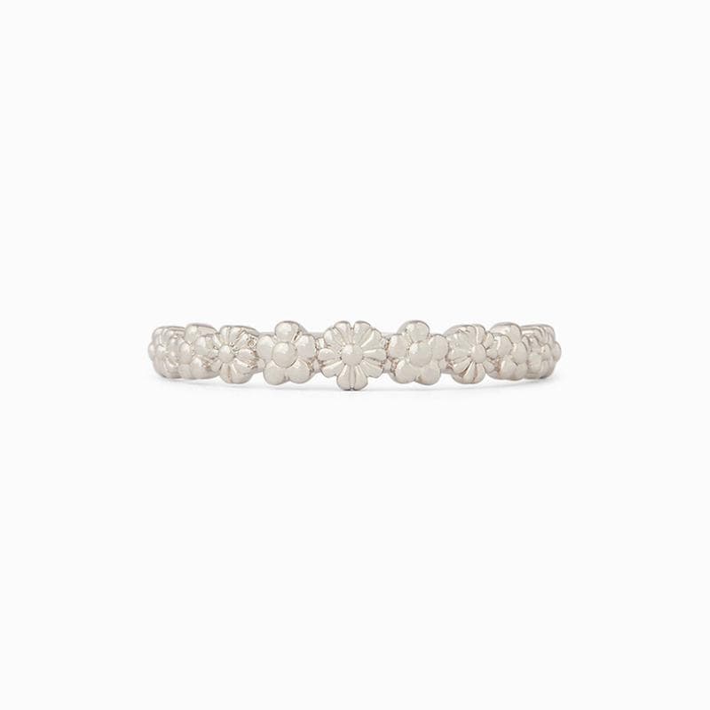 RNG Pura Vida Floral Stacking Ring ~ Silver