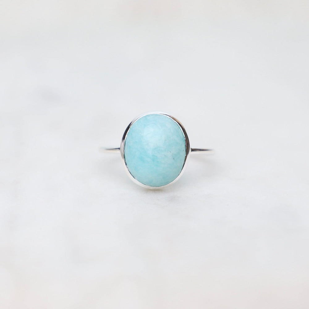 
                      
                        RNG Silver Bezel Set Cabochon Amazonite Ring
                      
                    