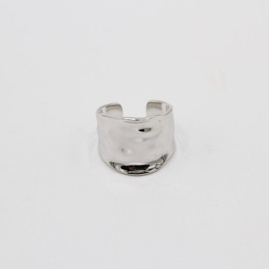 RNG Silver Crush Wide Adjustable Ring