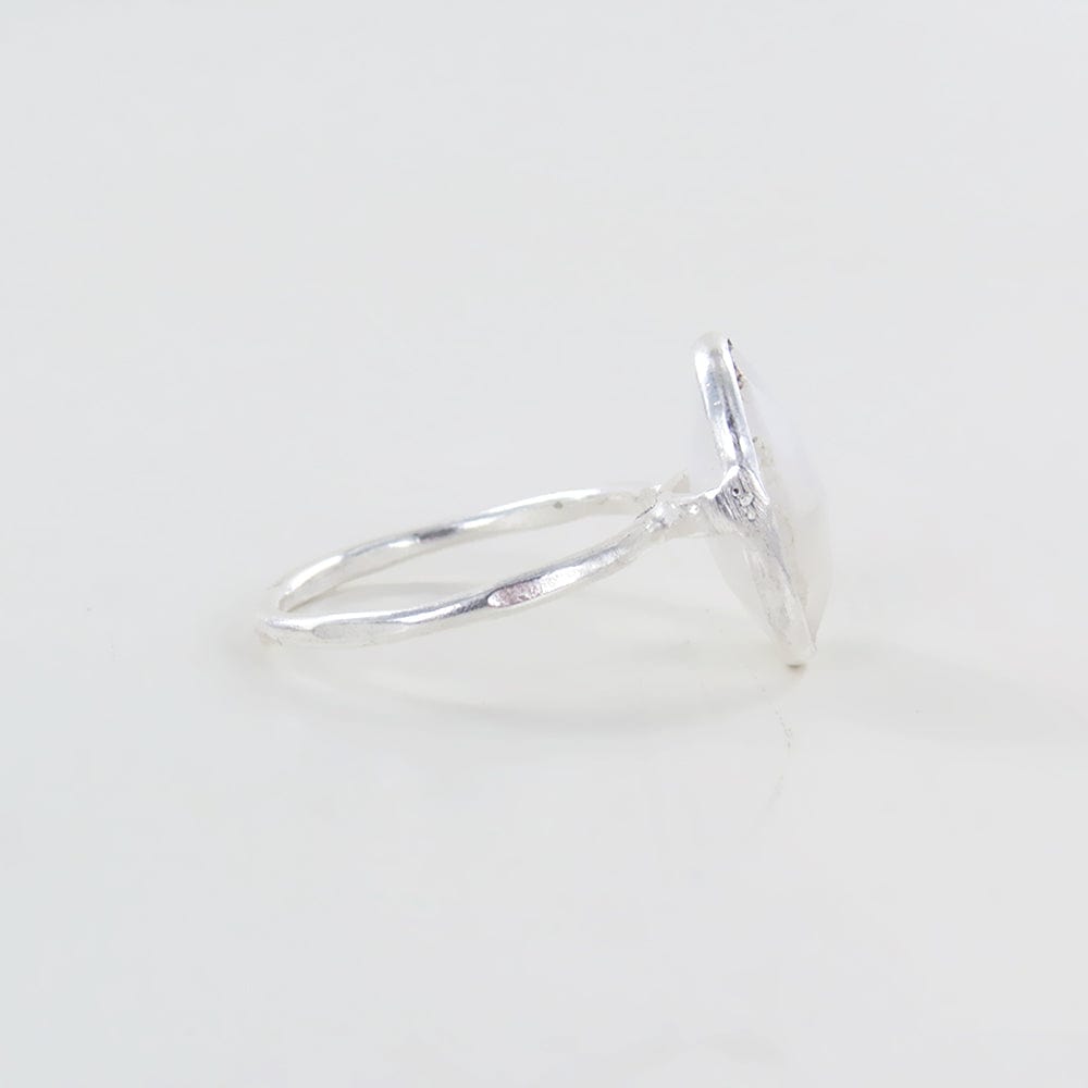 RNG SILVER CUT MOONSTONE RING