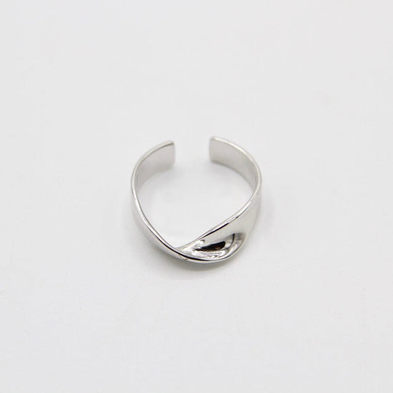 RNG Silver Helix Adjustable Ring