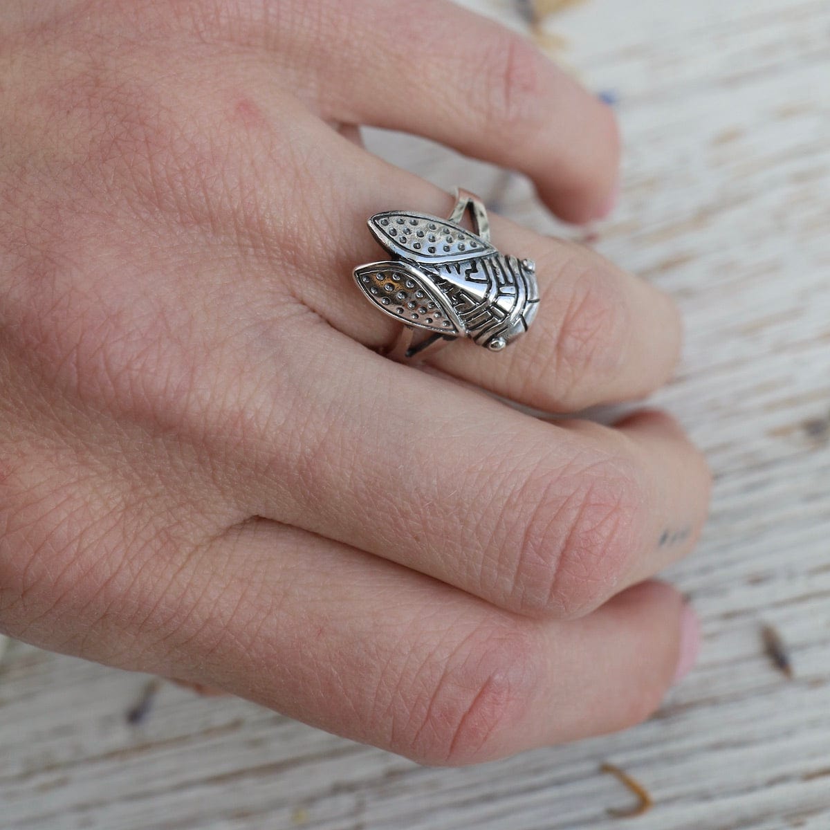 Silver Insect Ring – Dandelion Jewelry