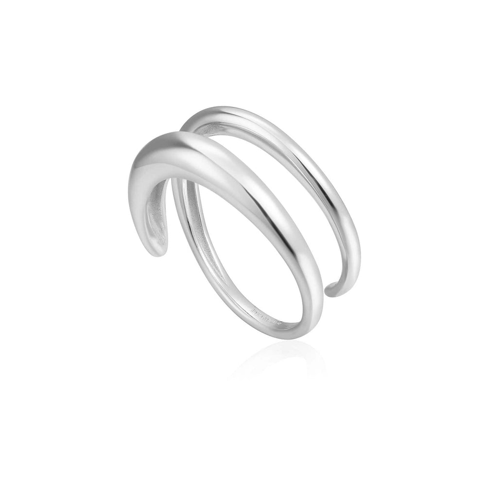 RNG Silver Luxe Twist Adjustable Ring