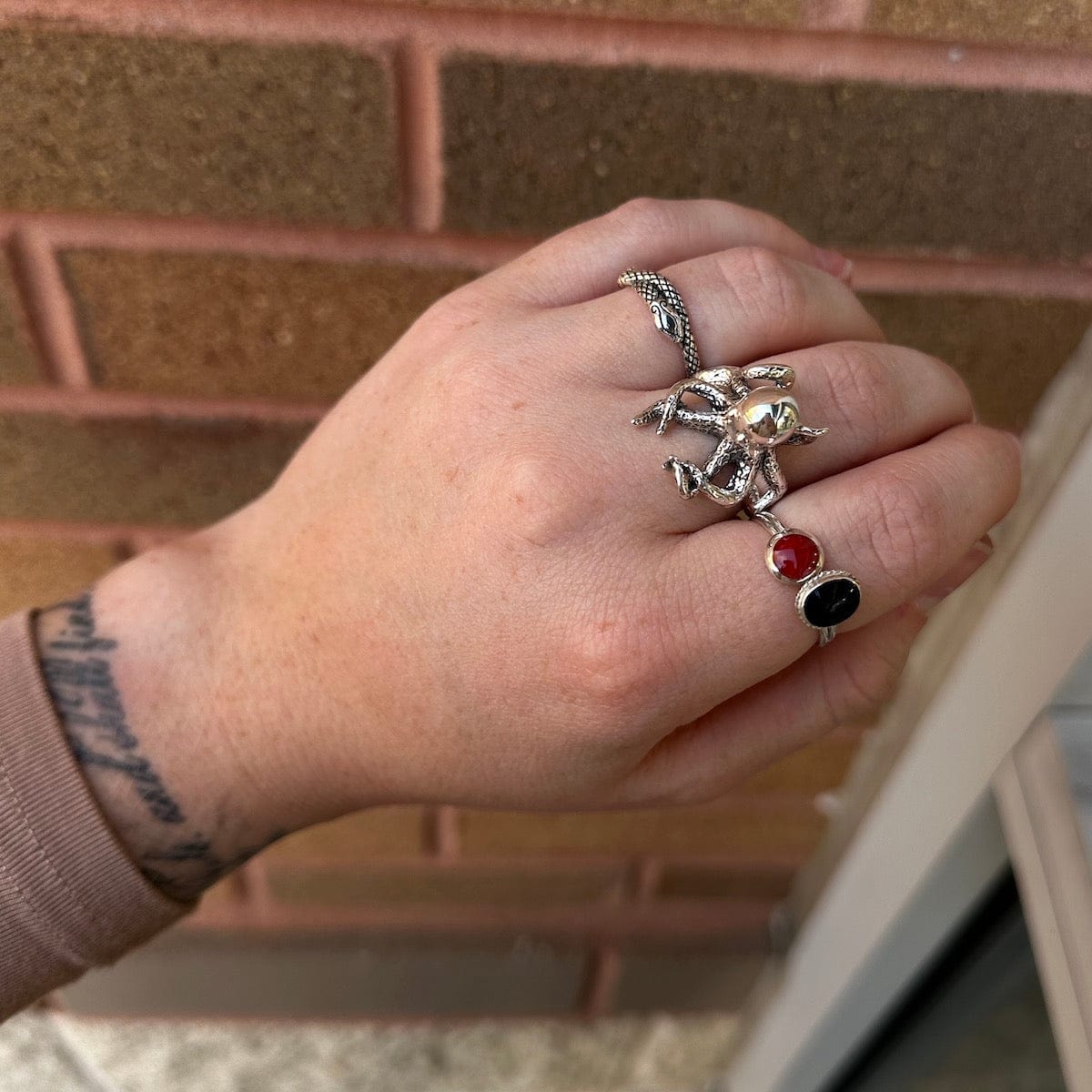 RNG Silver Octopus Ring