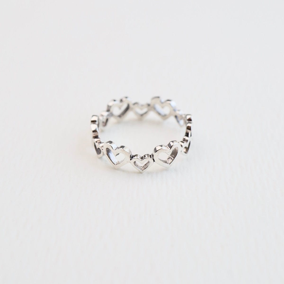 RNG Silver Small & Large Heart Band