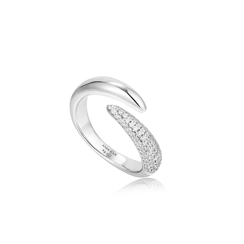 RNG Silver Sparkle Wrap Adjustable Ring