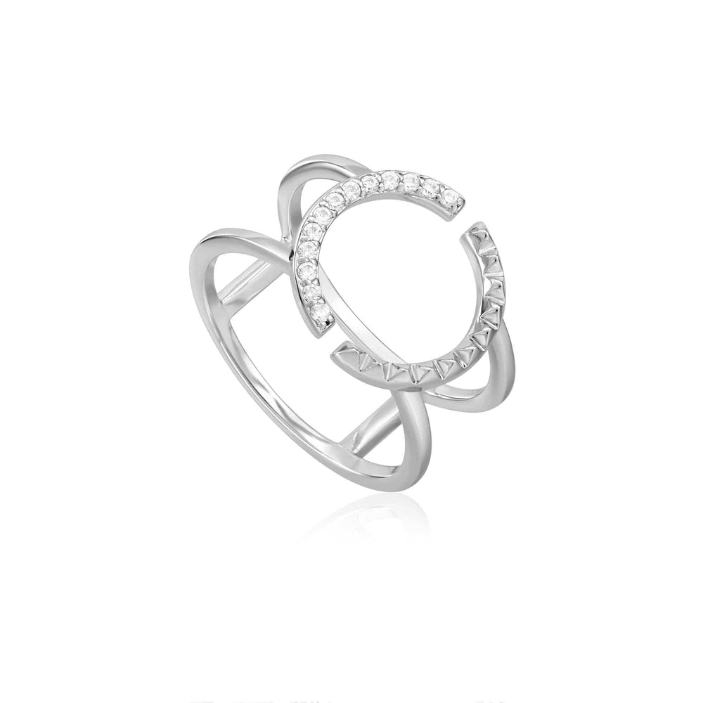 
                      
                        RNG Silver Spike Adjustable Double Ring
                      
                    