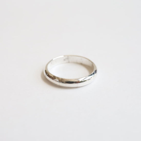 RNG Simple 3mm Half Round Band - Sterling Silver