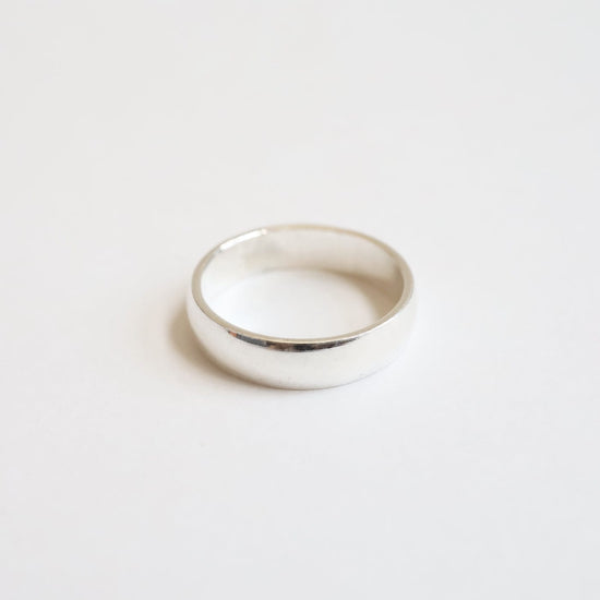 RNG Simple 4.5mm Half Round Band - Sterling Silver